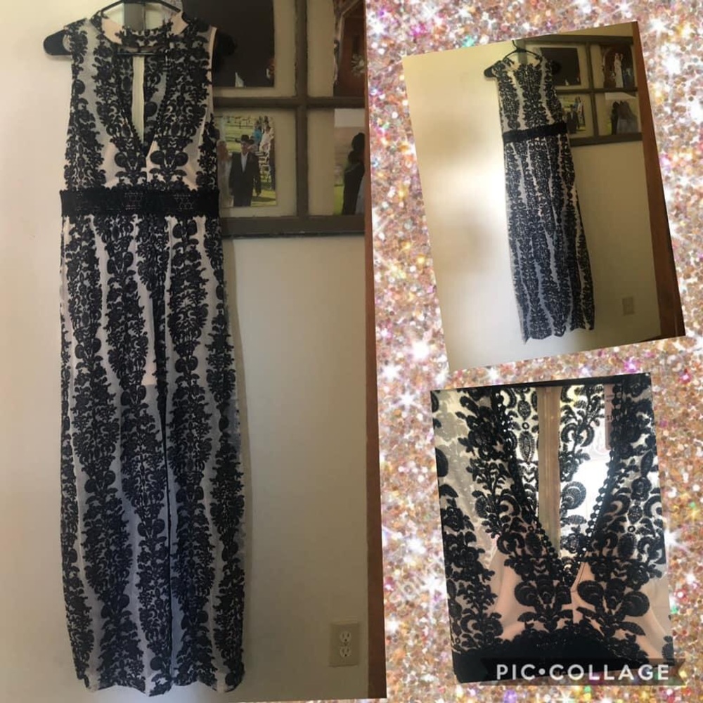 Black lace dress